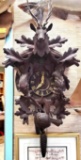 Black Forest Cuckoo Clock with Deer Head and Hanging Game