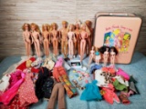 Large Lot of 1970's Barbie & Ken Dolls plus Dawn & Clothes