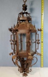 Wrought Iron Mission Style Pendant Lamp