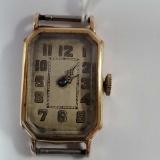 Art Deco Abra Watch Co. 14K Yellow Gold Swiss Wrist Watch