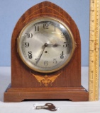Seth Thomas Bee Hive Case Clock with Marquetry Inlay Accent