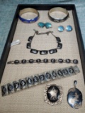 Collection of Vintage Siam Sterling Silver Jewelry