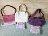 3 Lulu Guinness Handbags with Dust Bags