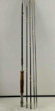 NFT Nippon Fishing Tackle Split Bamboo Fly Fishing 5 Pc Rod Original Wood Box & Cloth Bag