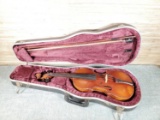 Vintage German Copy of Antonius Stradivarius Violin with Bow and Case