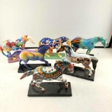 6 - The Trail of Painted Ponies, Ceramic Westland...Giftware Cabinet Size Copies