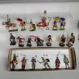 19 Medieval 54mm Metal Miniatures and Roman Toy Soldiers