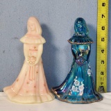 2 Fenton Art Glass Bridesmaid Dolls