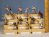 12 Traditions 54mm Hand Painted Medieval Knights in Replacement boxes