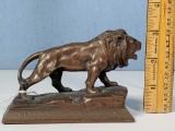 1930s Bronze MGM Metro Goldwyn-Maher Lion Paperweight/ Desk Sculpture