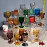 34 EAPG and Related Goblets in Multiple Patterns, Sizes and Colors