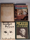 3 Picasso and 1 Michelangelo Coffee Table Books