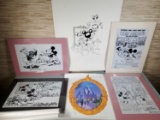 Black & White Mickey Mouse Prints
