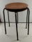 Early Pair Of Arne Jacobsen Dot Stools Made By Fritz Hansen, Marked Made in Denmark