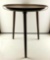 Anton Kildeberg Danish Modern Walnut Three-Legged Round Side Table