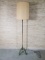 Mid Century Floor Lamp with 3 footed painted Iron base