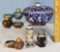 Cloisonne Salt and Peppers, Small Jars and Box