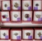 12 Sterling Silver Rings in Display Boxes