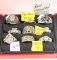 9 Sterling Silver Rings with Folding Storage Box