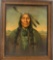 Kenneth Su Oil on Canvas Native American Portait