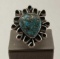 Sterling Silver Navajo Native American & Turquoise Ring