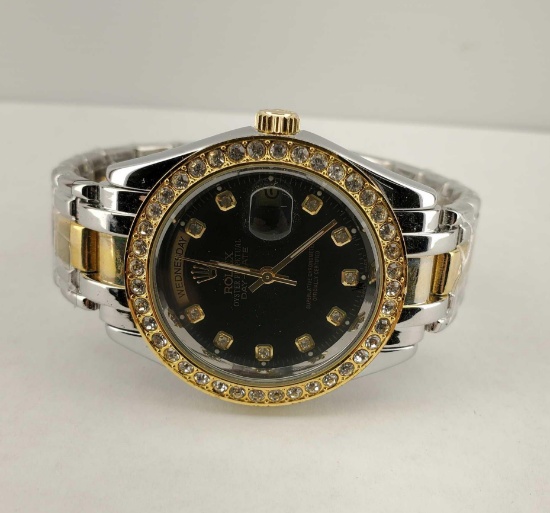 "Rolex" Replica Oyster Perpetual Day-Date Wrist Watch #16233