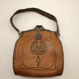 Arts & Crafts, Art Nouveau Gemco Leather Purse