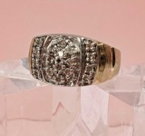 10k Gold Men's Estate Diamond Ring