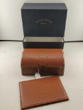 Genuine Frank Muller Conquistador Brown Leather Watch Box Case Vintage #427