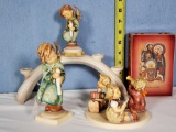 Hummel Candle Arch, Set of 3 Children Grouping, Angel and Music Box