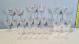 22 Cut Crystal Stemware, Lismore Pattern including Waterford