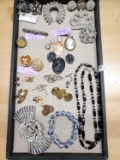 Tray of Costume & Vintage Jewelry