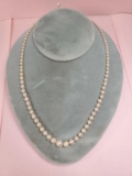 Vintage Hand Knotted Pearl Necklace