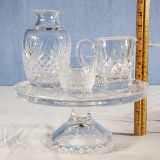4 Pcs Waterford and Other Fine Cut Crystal