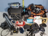 Cannon Camera, Varied Lenses, Sony Camcorder and Other Cameras