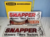 Snapper and Echo Mower and Power Equipment Advertising Signs