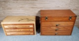 2 Wood Dresser Top Unisex Trinket/Jewelry Boxes