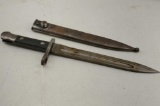 Late 1800's Spanish M1893 Short Bayonet with Scabbard