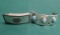 Vintage Pawn Sterling Silver & Turquoise Signed Native Mexico Cuff Bracelet & Buckle