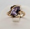 10K Yellow Gold & Amethyst Ring