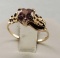 10K Yellow Gold & Pink CZ Ring