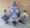 4 Pcs. of Vintage Delft Earthenware