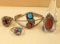 4 Pcs. of Sterling Silver Native American Jewelry