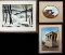 Lot Of 3 Framed & Matted Watercolors