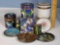Cloisonne Cylinder Cigarette Boxes and Matching Round Trays, Match Boxe and Lighter Cases and More