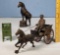 3 Antique Cast Iron Banks and Horse Toys