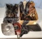 2 Case Lots Full Of Reniassance Festival Shoes, belts, Armor and Misc Leather Pieces