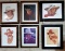 6 Framed Western Portrait Art Prints by Richard Baker