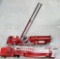 2 Vintage Toy Fire Ladder Trucks - Ideal and Structo