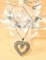 10k Gold Heart with Diamond Pendant Necklace